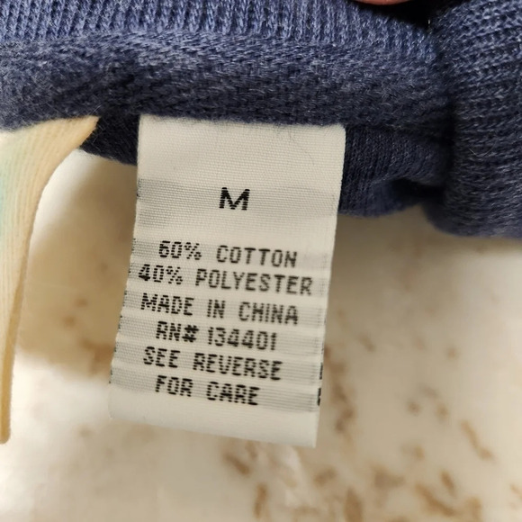 R. Options 1/4 Zip Knit Sweater Blue, Men's Small, (Listing as) - Picture 4 of 5